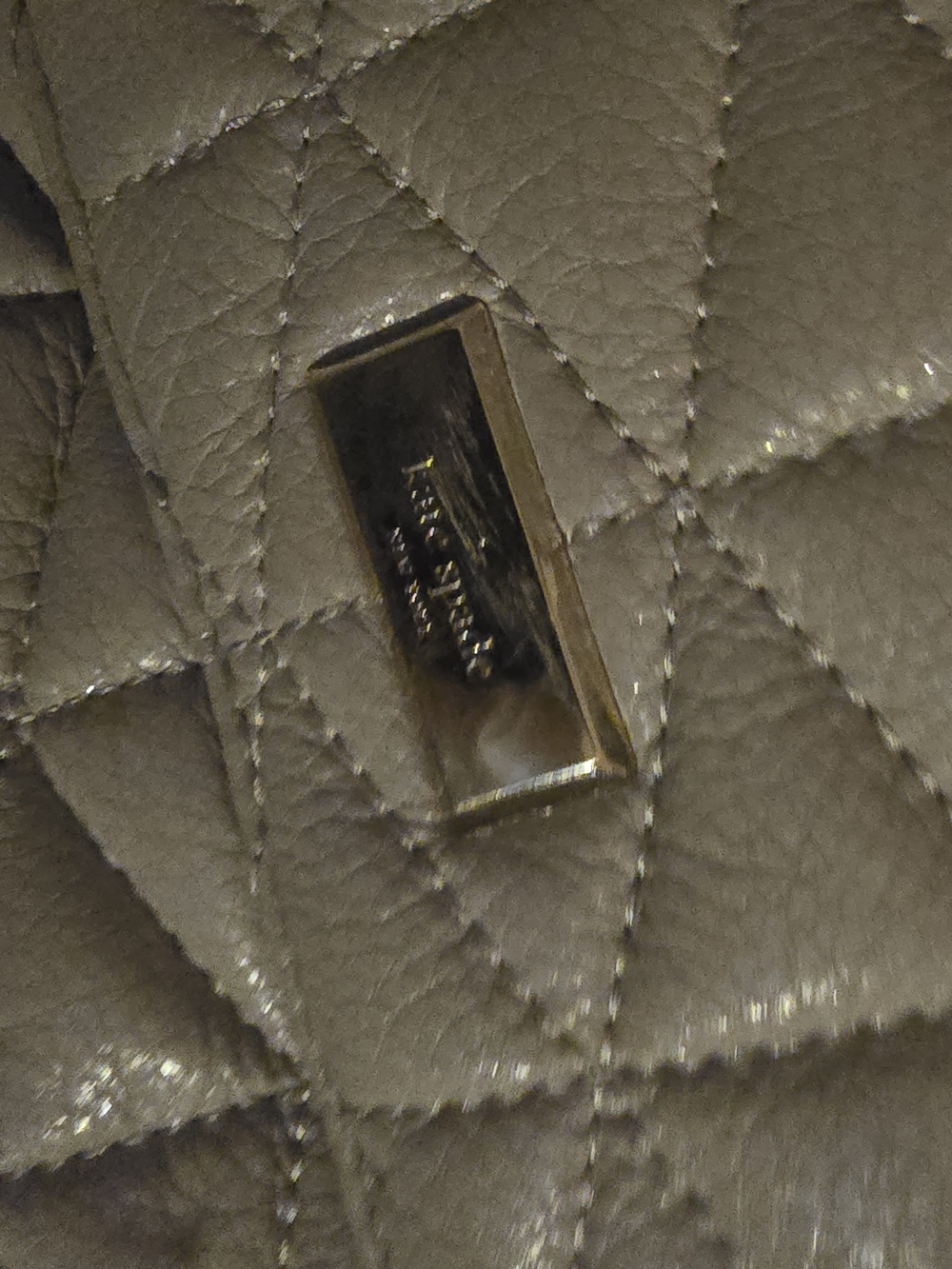 Kate Spade Quilted Taupe Leather Shoulder Bag